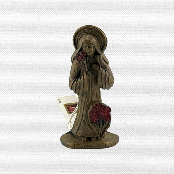 St Therese of Lisieux Statue 8" In The Company of Saints Wall Hanging Handmade - Picture 1 of 7